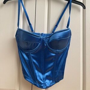Blue corset